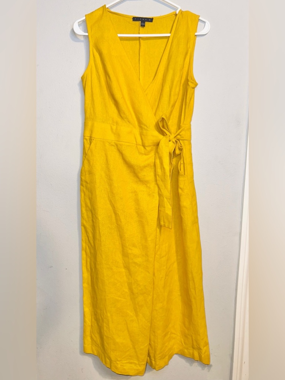Tiana B. Yellow Jumpsuit with Side Tie